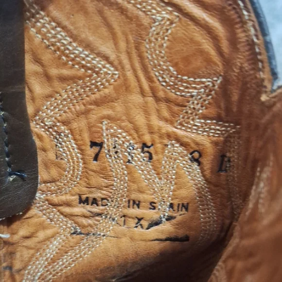 Wrangler W.B. Masterson Leather Snake Lizard Western Cowboy Boots-8D/11 - Picture 10 of 14